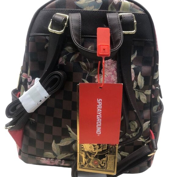 NWT Sprayground SHARKFLOWER SAVAGE BACKPACK - Picture 10 of 10